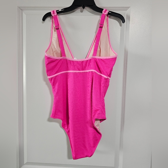 Vibrant Pink One-Piece Swimsuit - Picture 2 of 2